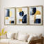 ABSTRACT Series DLVI - Impression sur mesure encadrée de qualité supérieure - 3 pièces-1045111471-1045111470