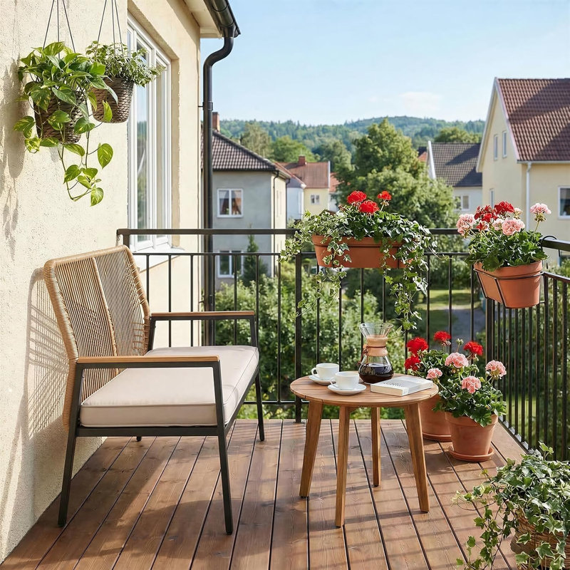 Outdoor Lounge Chair, Beige