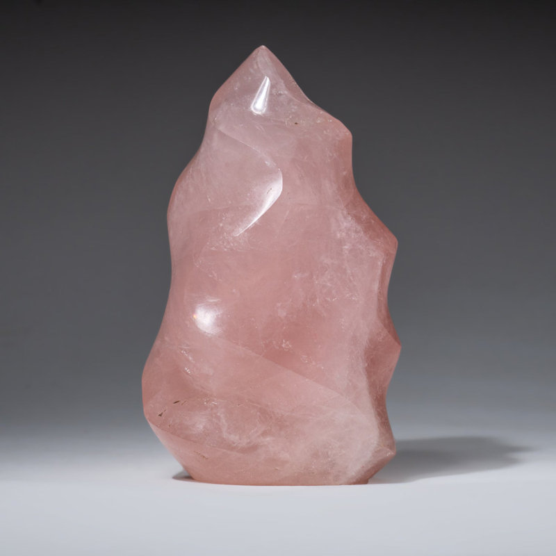 Polished Rose Quartz Flame Freeform from Brazil (421 Lbs)