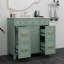 Meuble-lavabo 36 po avec lavabo en céramique robuste et portes polyvalentes avec tablettes et tiroirs spacieux-1726690133