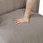 Chaise pivotante moderne rembourrée Comfort Taupe-1685734435