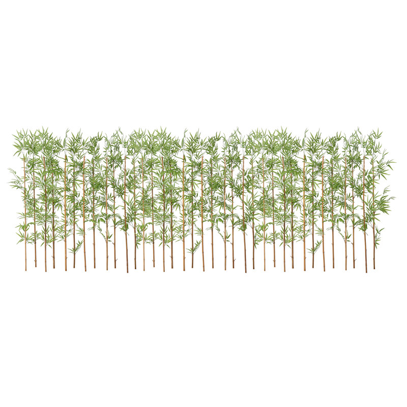 Arbre de bambou artificiel de 6 pi Adcock, paquet de 36 décorations pour clôture d'intimité - poteau en bambou véritable avec feuilles résistantes aux rayons UV