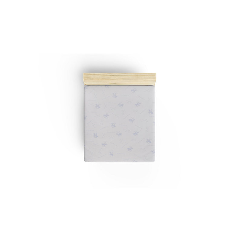 100% Cotton Fitted Sheet, European Single, Salmon/White