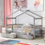 Lit simple en bois avec deux tiroirs-2135624943