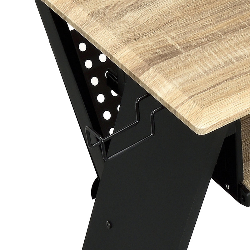Bureau de musique avec gestion des câbles
