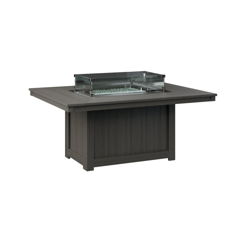 Foyer de table rectangulaire Thomas, Gris côtier