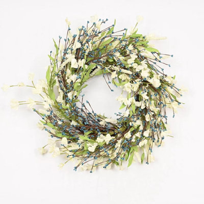 Couronne florale 22 po pour la porte d'entrée