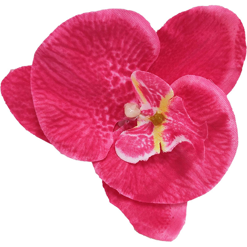 Ensemble de 4 anneaux de serviette décoratifs faits à la main orchidée corail, Corail