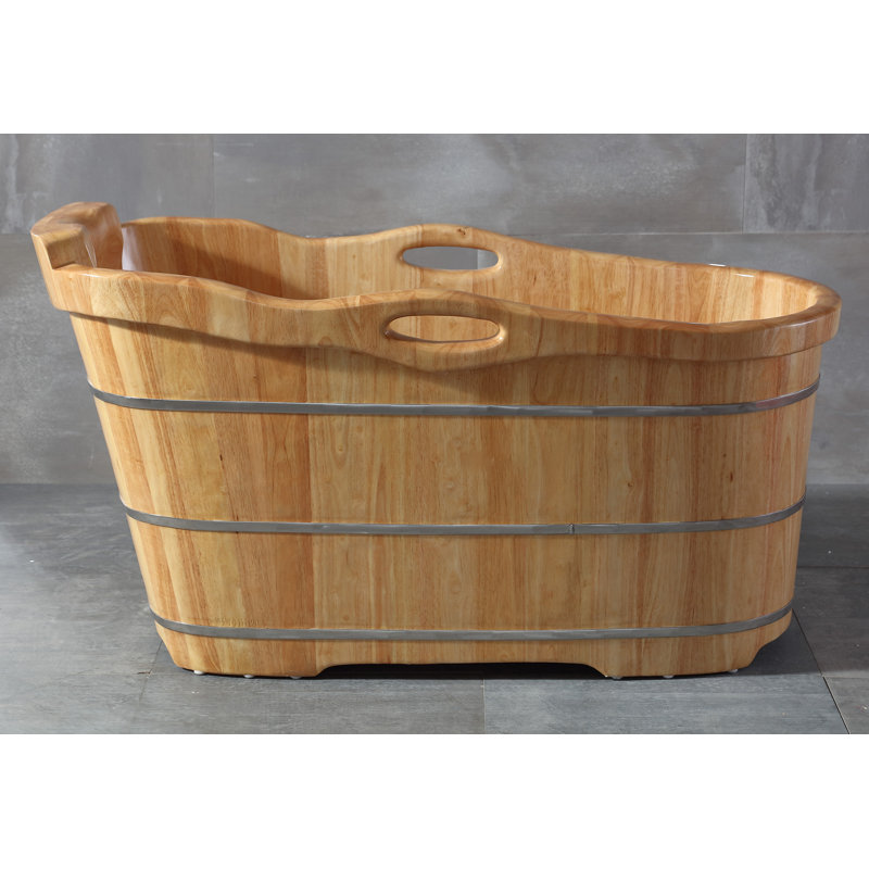 Baignoire profonde autoportante 57 po x 27 po