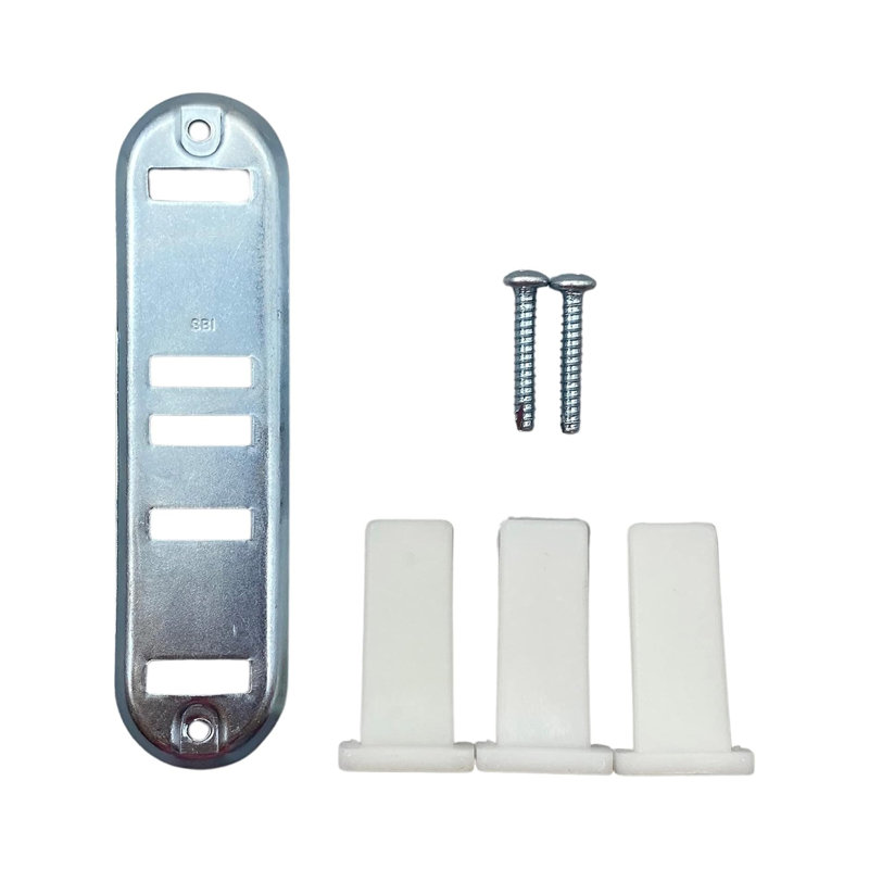 Guide de plancher de porte de placard en bois gris