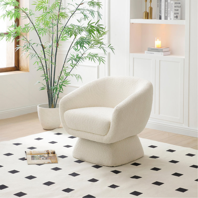 Fauteuil de loisirs avec structure en bois massif, fauteuil de lecture confortable avec une largeur et une profondeur d'assise plus grandes et une base carrée agrandie plus stable et améliorée - Chaise de salon pour petit espace