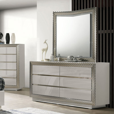 Commode Ventnor Glam, gris