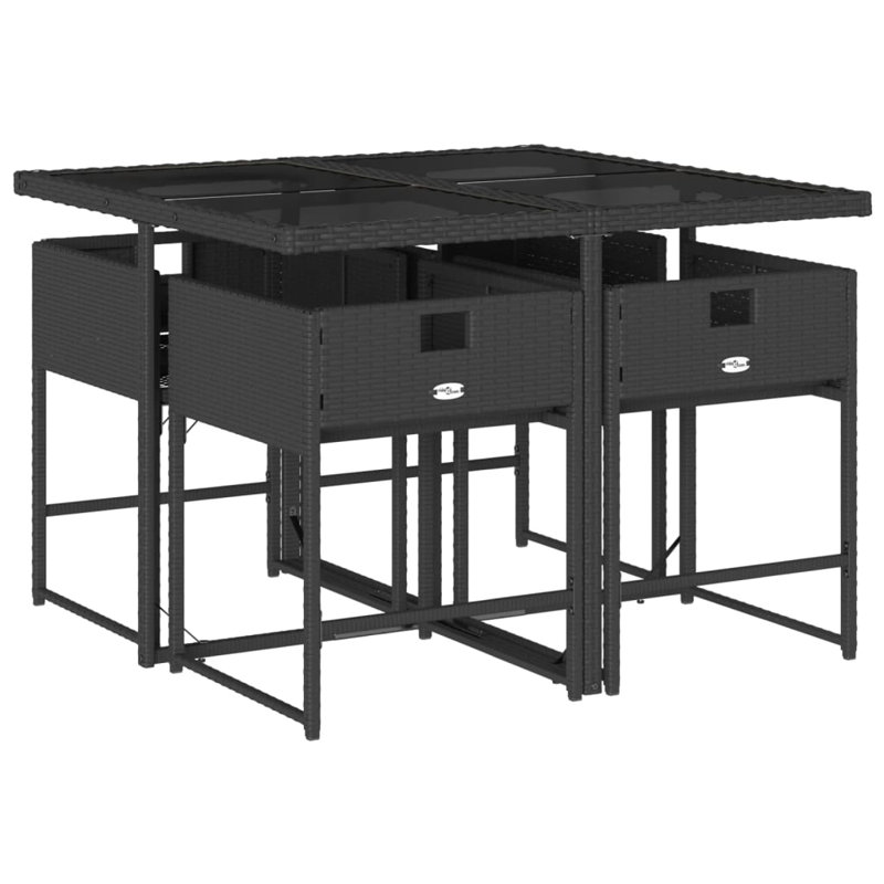 Ensemble repas avec coussins Hokku Designs, Noir, Blanc, 4