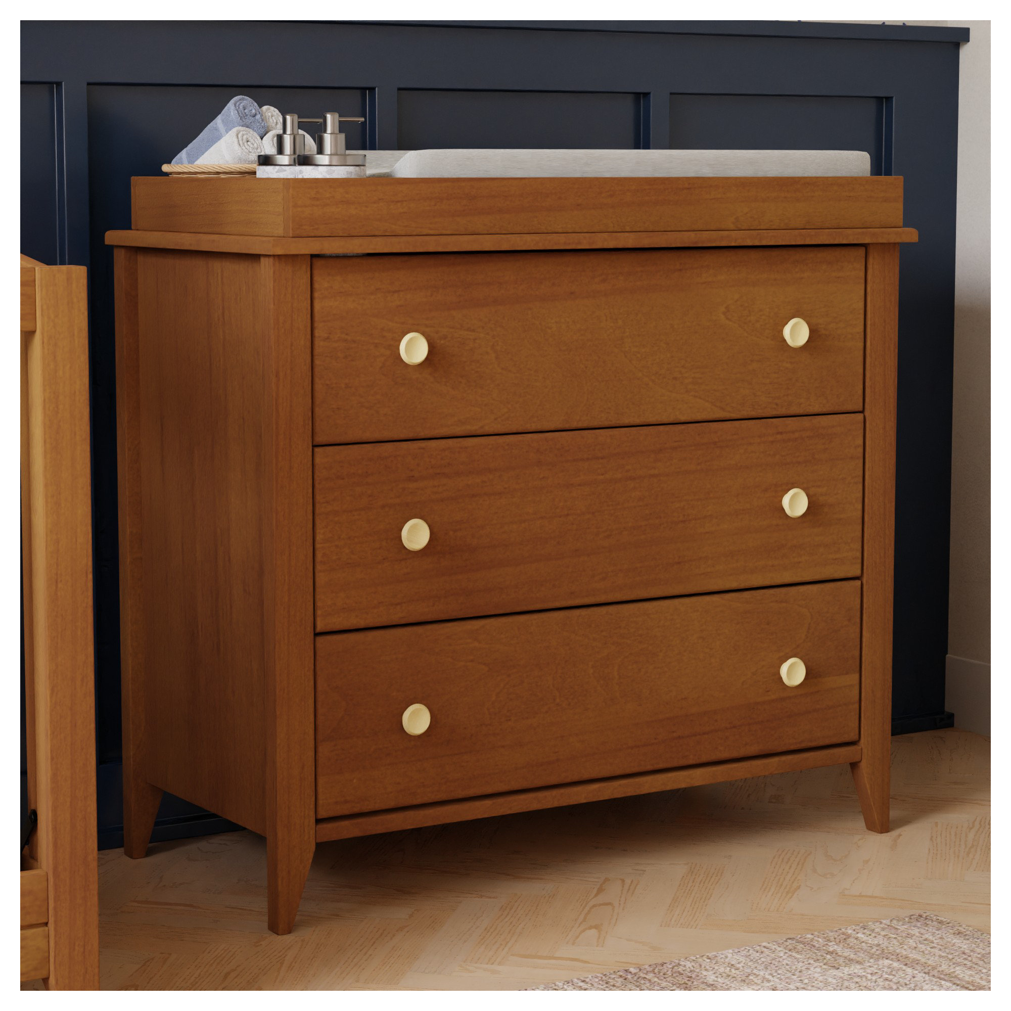 Sprout 3 Drawer Changer Dresser, Chestnut/Natural