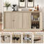 Buffet 63 "cannelé avec 4 portes et tablettes réglables-1293321528