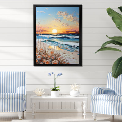Beach Sunkissed Sands Pointillism V " Beach Sunkissed Sands Pointillism V "