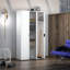 Sombir White Gloss Tall 3 Door Storage Utility Broom Cupboard Cabinet