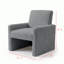 Fauteuil d'appoint avec coussin moelleux-584080546