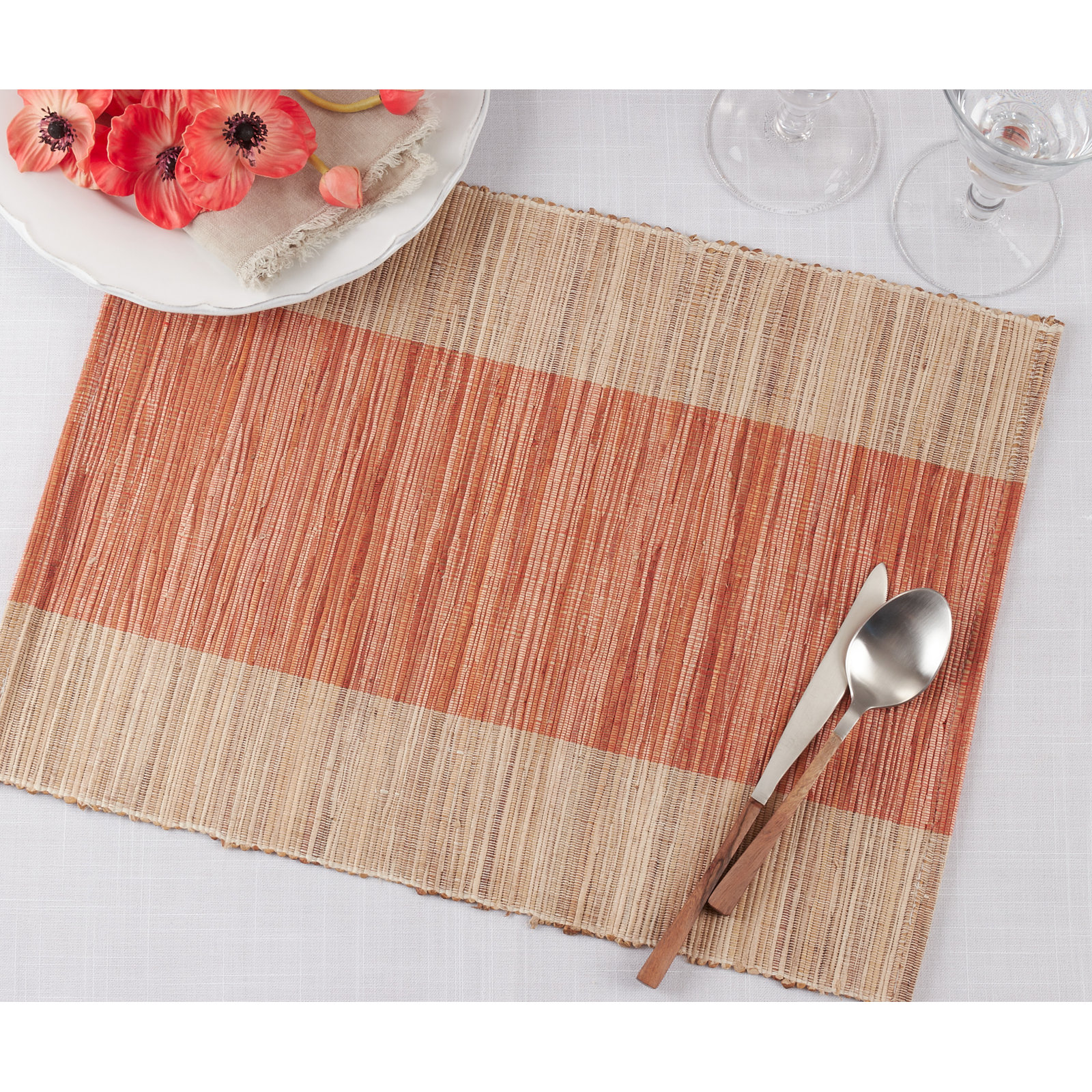 Medan Collection Medan Placemat, Rust
