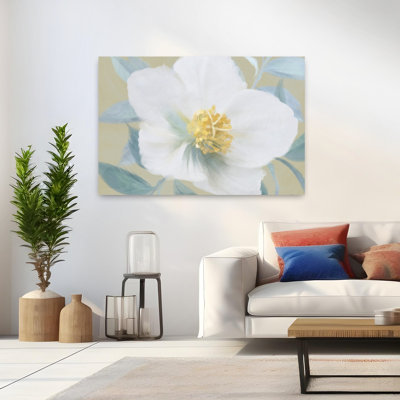 Art floral abstrait doré contemporain