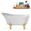1501.1mm x 701mm Freestanding Soaking Acrylic Bathtub-1820814658-1820814686