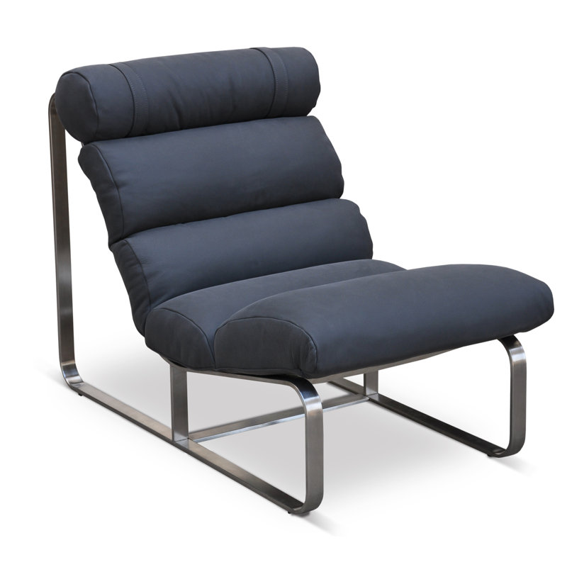 Lounge Chair, Carbon Genuine Leather