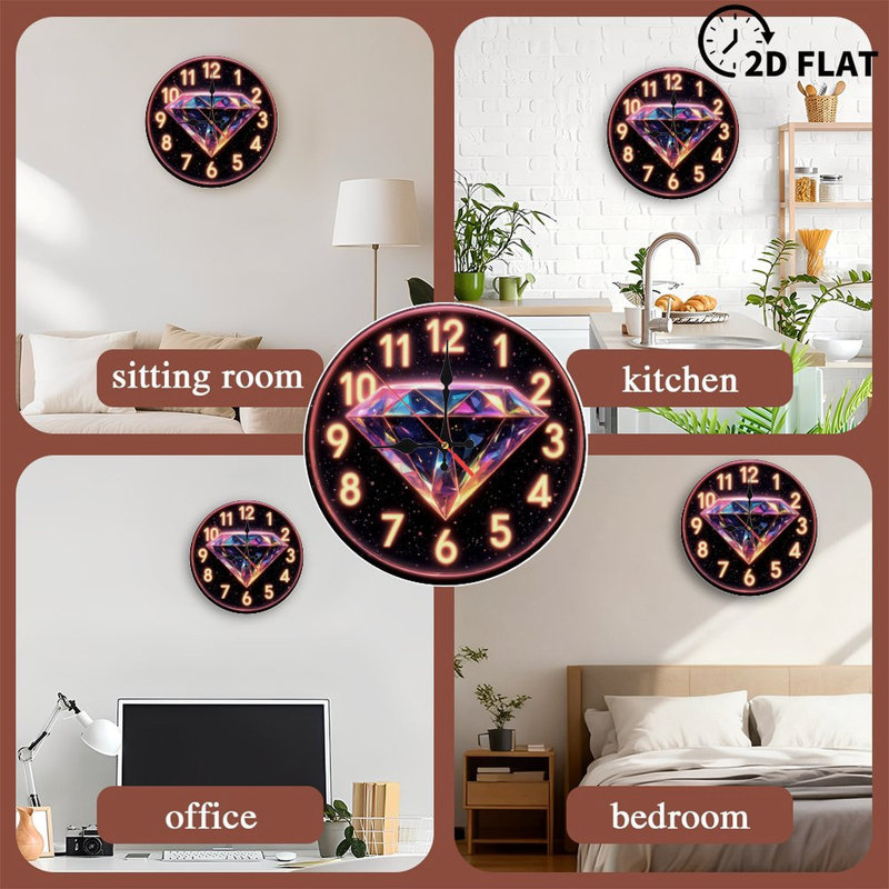 Horloge néon