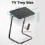 55 x 39 cm Table for Sofa, Black Laptop Desk for Living Room