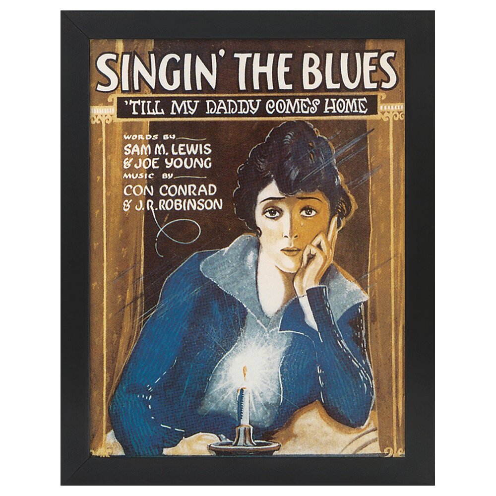 Leinwandbild Vintage Music Cover Singin 'The Blues