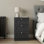 Tasneem 3 Drawer Bedside Table Compact Nightstand Storage Cabinet Modern Bedroom Side Table