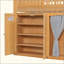Lit mezzanine avec armoire de rangement, garde-robe et DEL-123985603-123985606