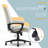 Click365 Classic Comfort Executive Office Chair, Ergonomic Mid-Back, Double-Layer Seat Cushion-104411458-104411462
