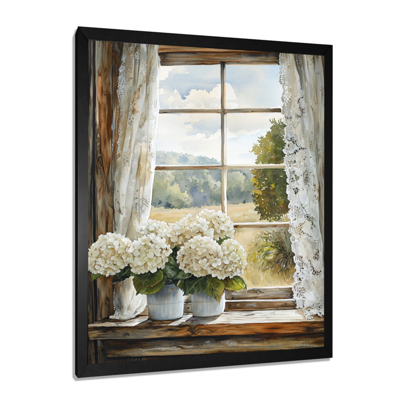 Carolyn - salon d'art mural floral, Reproduction encadrée d'une seule photo, Noir, noir, noir, noir, H 20 po x l 12 po