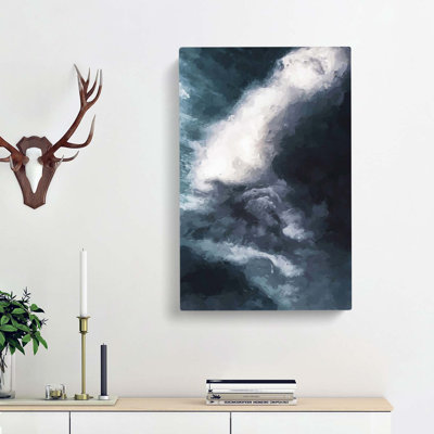 Ocean Moods Abstract Art - Wrapped Canvas