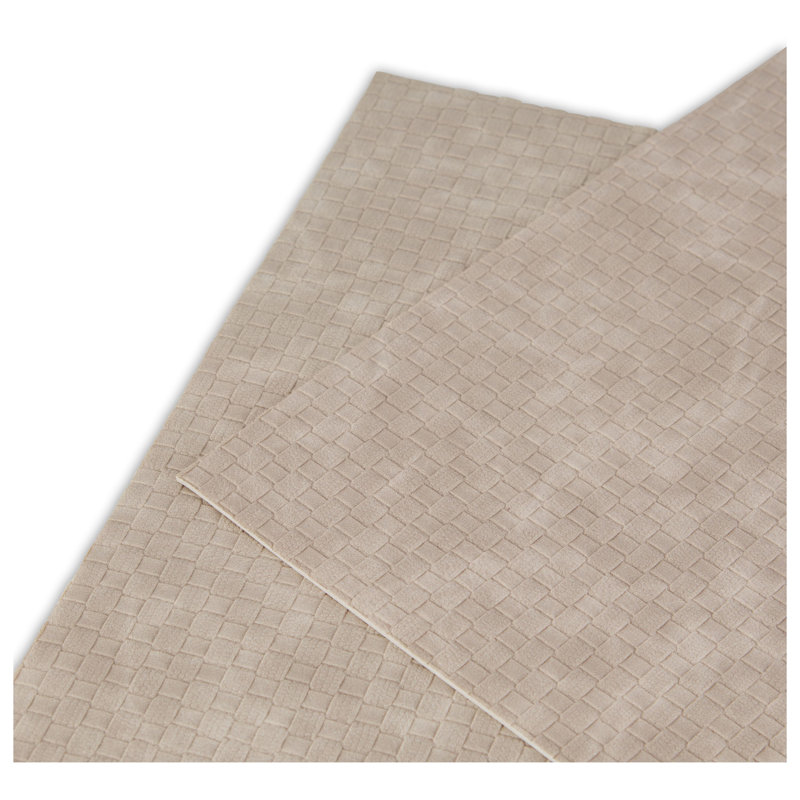 Ensemble de napperon rectangulaire en cuir 12 "x 18" réversible à motif végétalien Sorel de Dicat Home Sorento