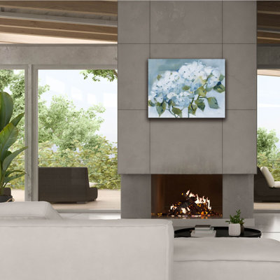 "Epic Graffiti" Spring Cottage Hydrangeas "par Katrina Pete, art mural sur toile