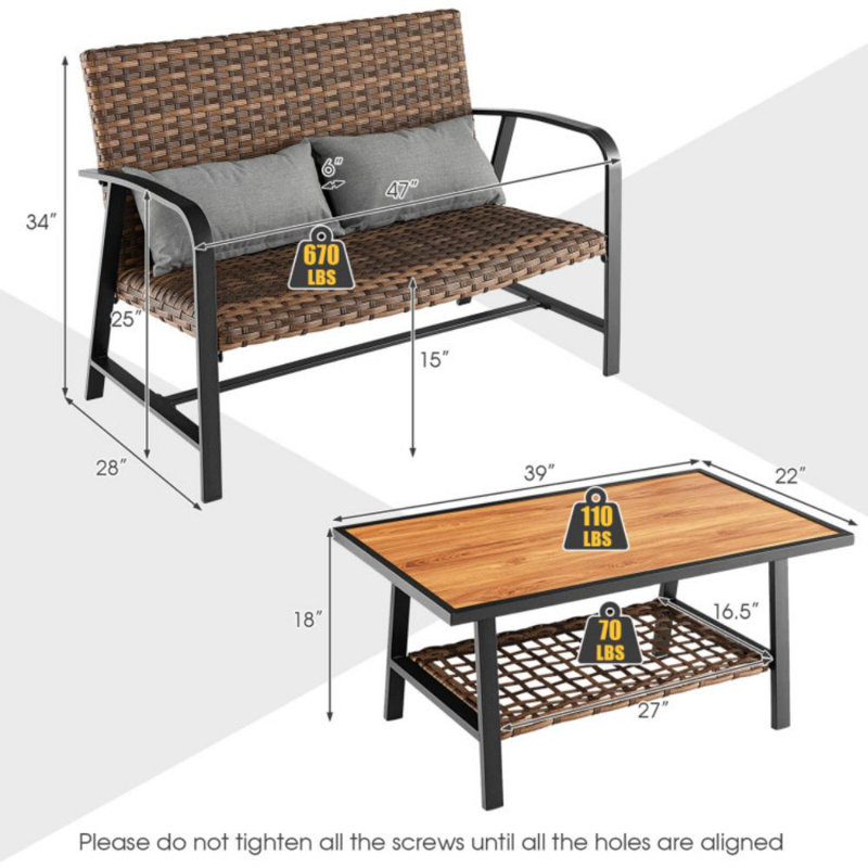 2 - Person Patio Conversation Set