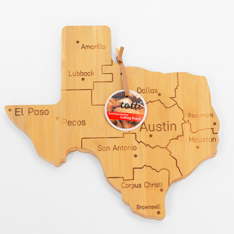 Eviva Bamboo Texas Cutting Board