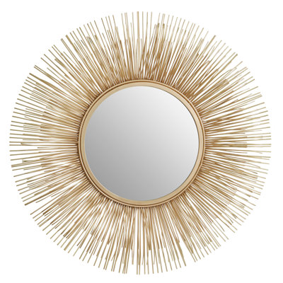 Metal Sunburst Mirror