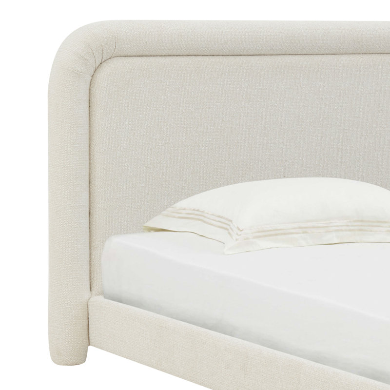 Adelle Chenille King Bed, Cream, King