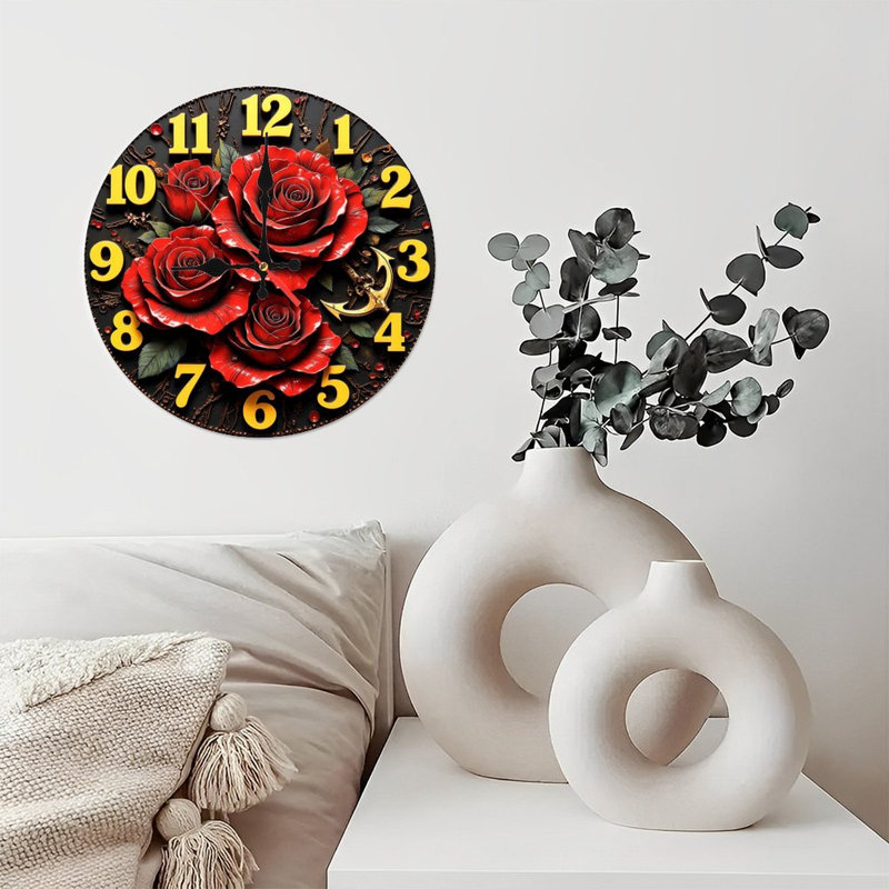 Horloge murale Artistic Rose