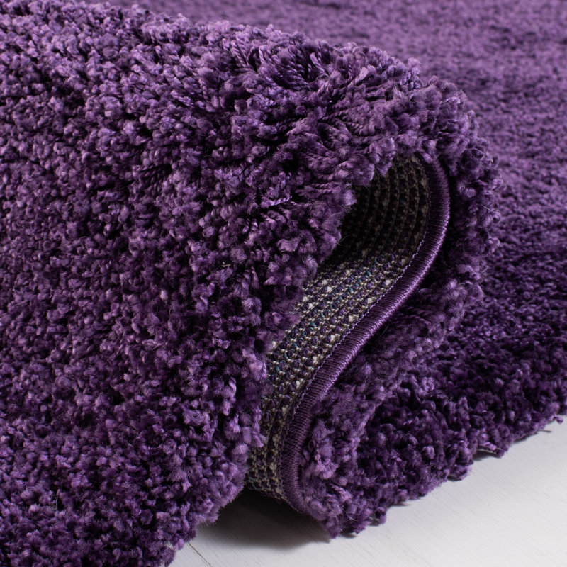 Tapis performance à poil long de couleur unie Bertle Milan, Rectangle 4pi x 6 pi