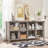 Farmhouse Wood Long Storage Organizer Bookcase-19013273-33435129