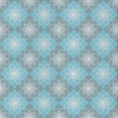 Tapis gris/bleu à motifs