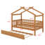 Lit en bois avec couchette-1076371909