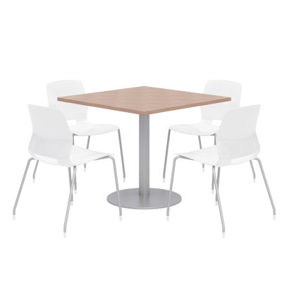 Square Breakroom Table and Chair Set