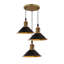 Rockingham 3 - Light Black Cluster Pendant