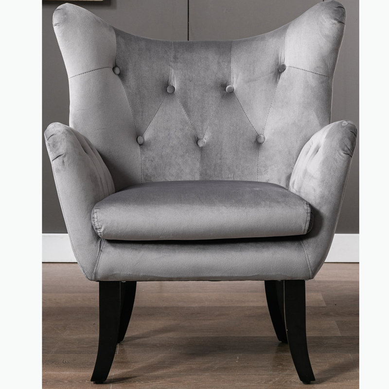 Cankton Velvet Accent Chair