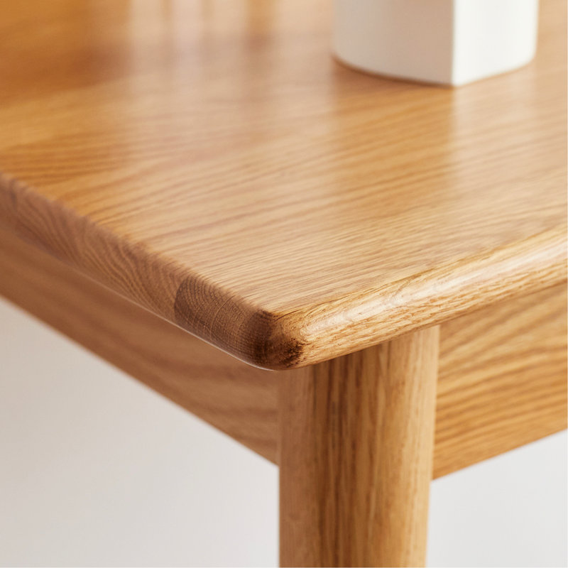 Bureau en bois massif - Chêne naturel pour poste de travail de création d'environnements productifs avec installation