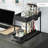 StorageBud 2 Tier Non-Slip Grip Under Sink Organizer with Utility Hooks, Side Caddy & Sliding Drawer-79700252
